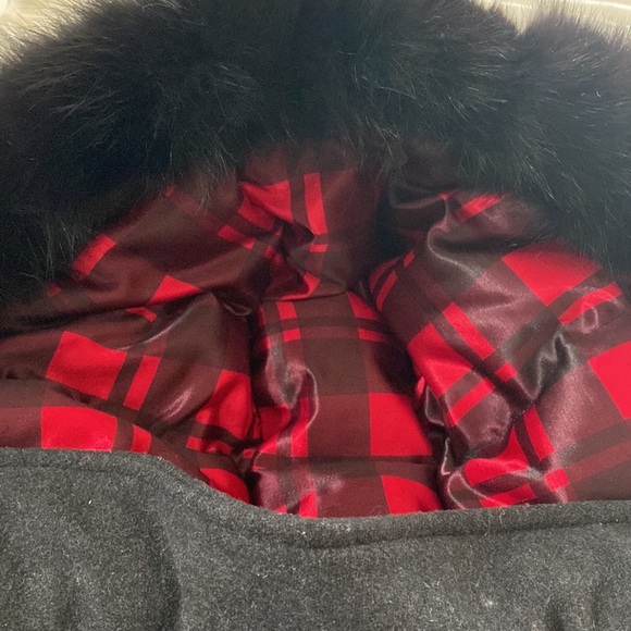 Special Edition Plaid Moose Knuckles Down Coat. - Picture 11 of 12